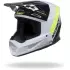 Casque Cross Kenny Track Graphic Blast Blanc Jaune Fluo