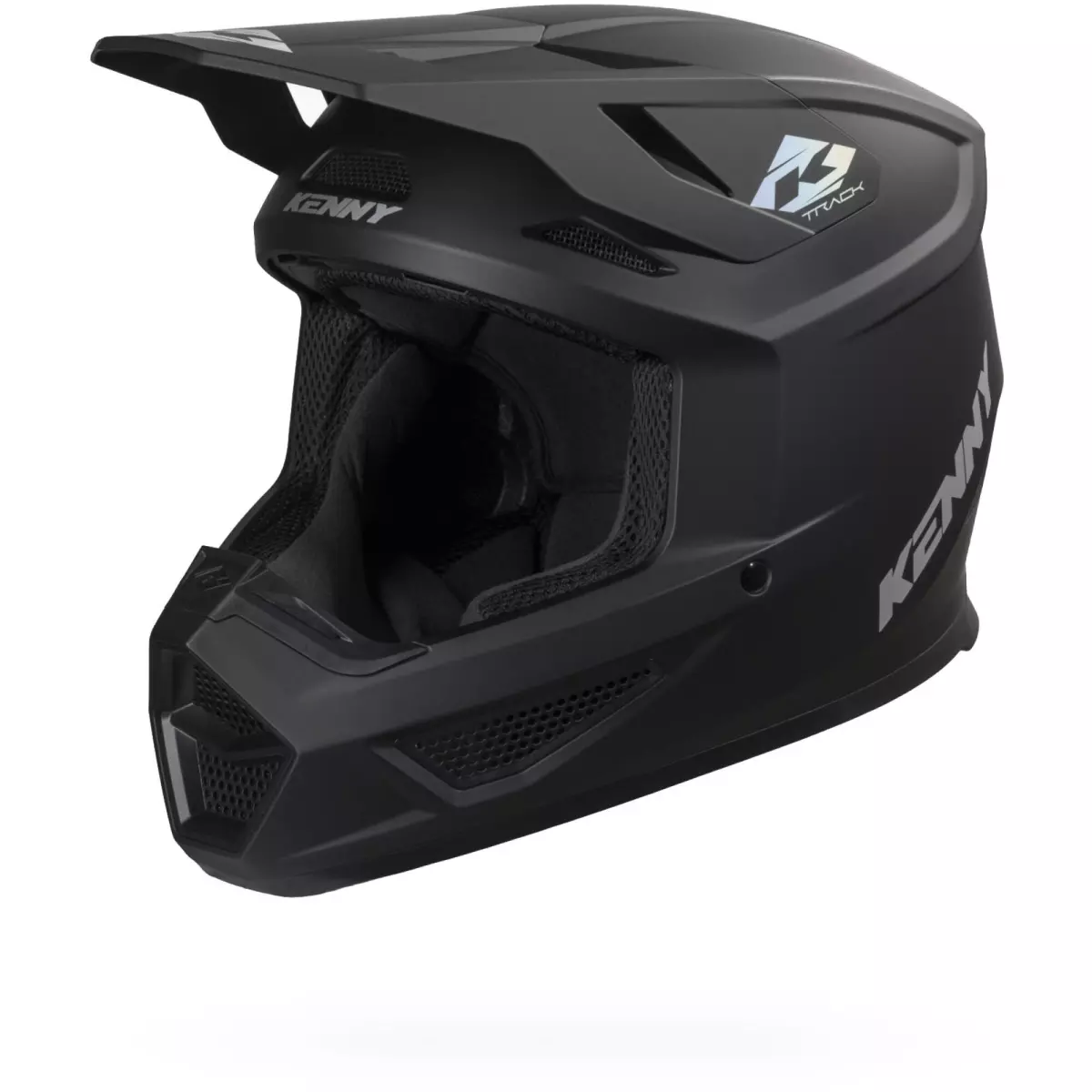 Casque Cross Kenny Track Solid Noir Mat