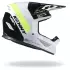 Casque Cross Kenny Track Graphic Blast Blanc Jaune Fluo