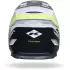Casque Cross Kenny Track Graphic Blast Blanc Jaune Fluo