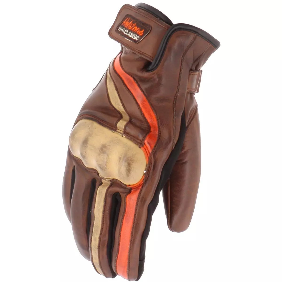 Gants Helstons Bud Marron Orange Beige