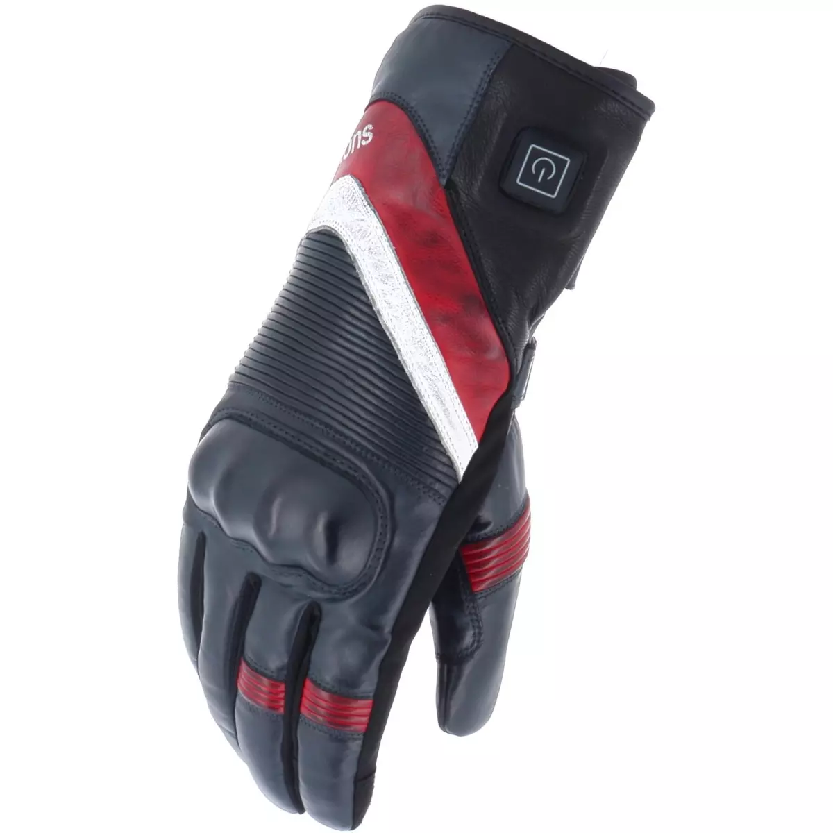 Gants Chauffants Helstons Belt Heating Bleu Rouge Noir Blanc