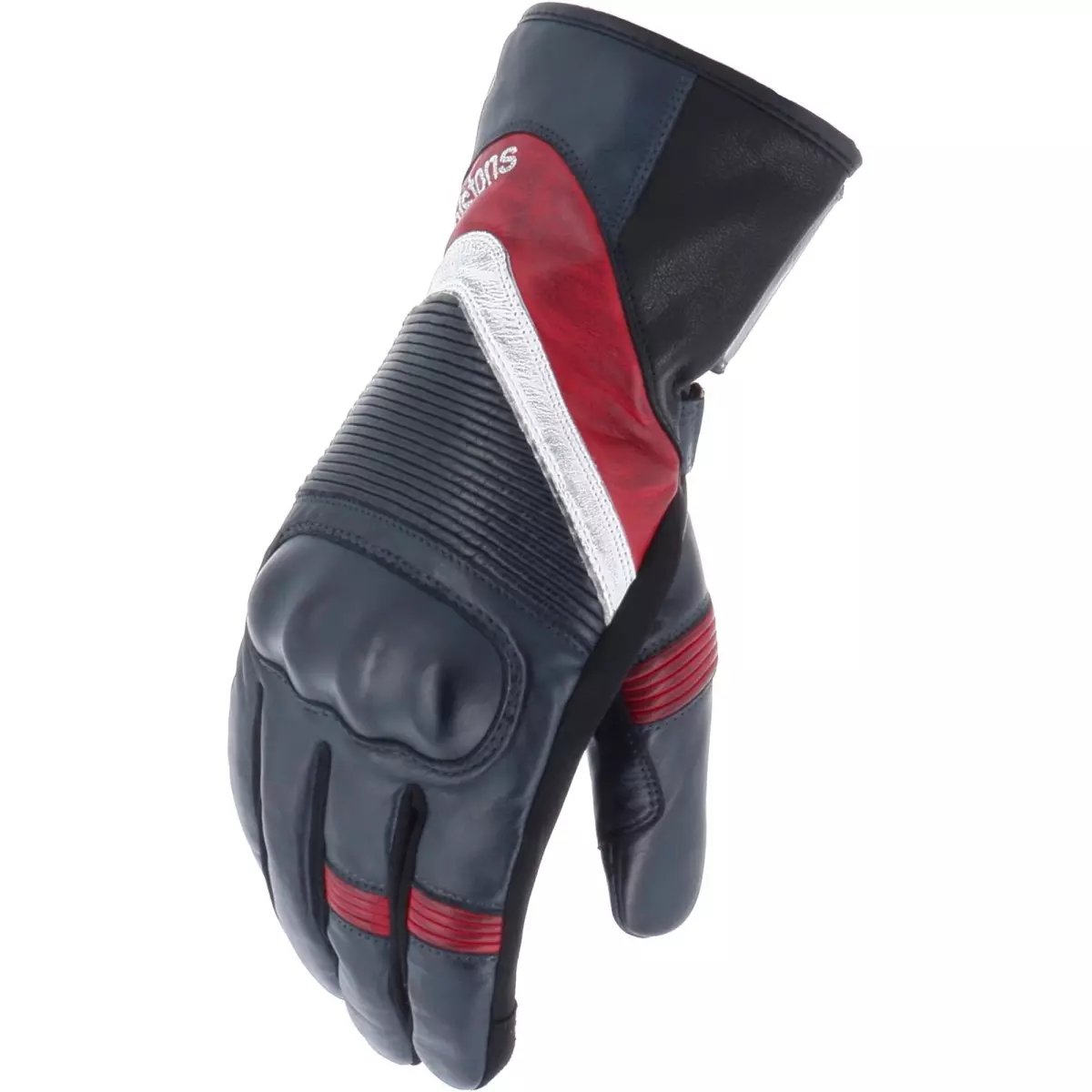 Gants Helstons Belt Bleu Rouge Noir Blanc