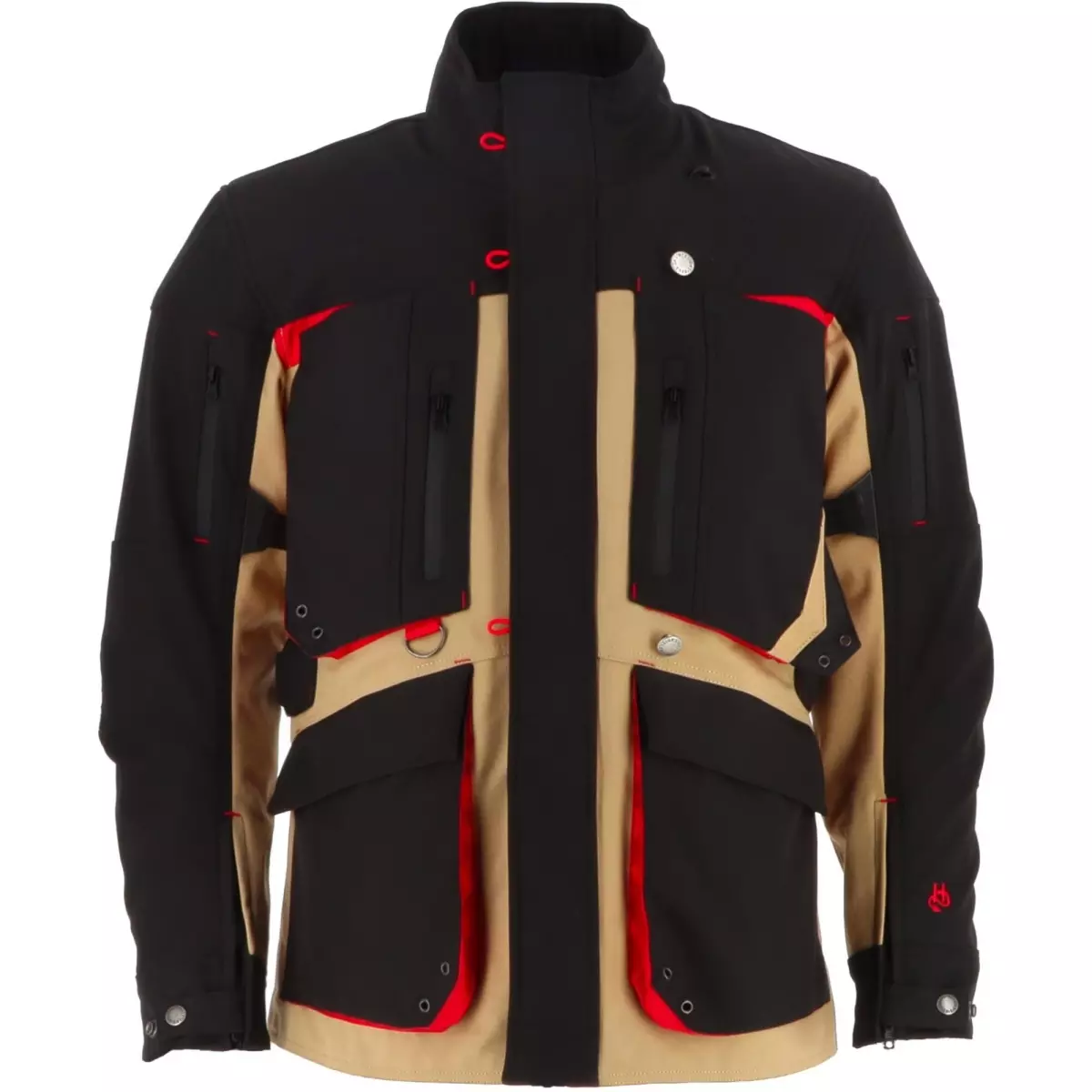 Veste Helstons Odo Beige Noir Rouge