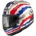 Casque Arai RX-7V Evo Doohan Jubilee Blanc Bleu Rouge Or