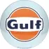 Plaque Métal Nostalgic Art Gulf Ronde - 35 cm