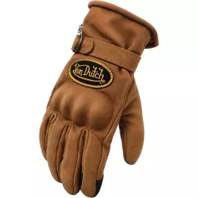 Gants Helstons X Von Dutch Smooth Marron Nubuck
