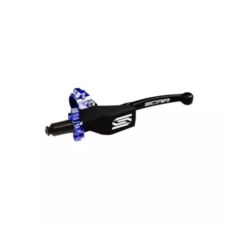 Levier D'embrayage Repliable Avec Cocotte Universel Scar Noir - Molette Bleu - Poste de pilotage SCAR