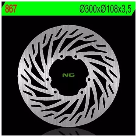 Disque de Frein Avant Gauche NG 867 Rond Fixe - Freinage NG BRAKE