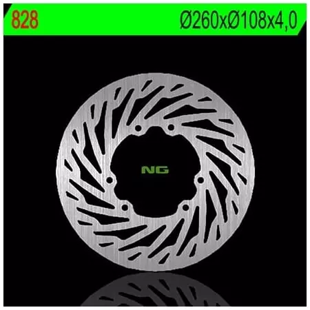 Disque de Frein Avant Gauche NG 828 Rond Fixe Rieju