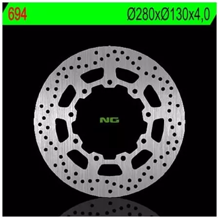Disque de Frein Avant Gauche NG 694 Rond Fixe Kawasaki KLR650 Tengai - Freinage NG BRAKE
