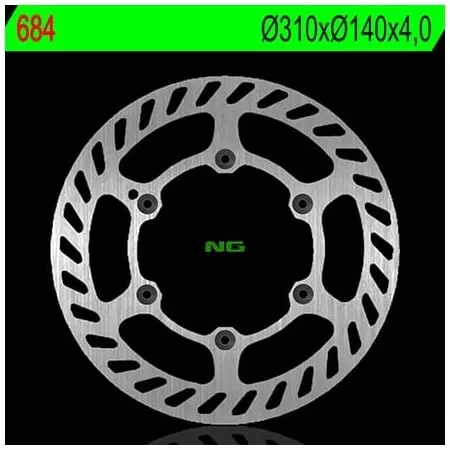 Disque de Frein Avant Gauche NG 684 Rond Fixe Beta VSP350