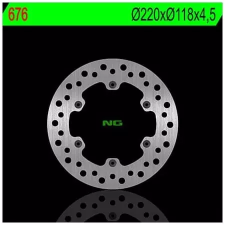 Disque de Frein Arrière Droit NG 676 Rond Fixe Suzuki - Freinage NG BRAKE