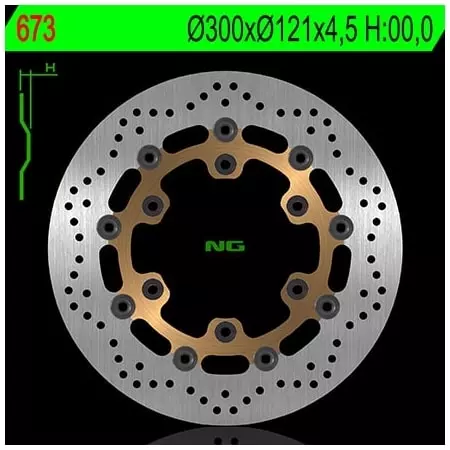 Disque de Frein Avant NG 673 Rond Flottant - Freinage NG BRAKE