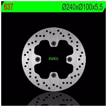 Disque de Frein Arrière NG 637 Rond Fixe Kawasaki - Freinage NG BRAKE
