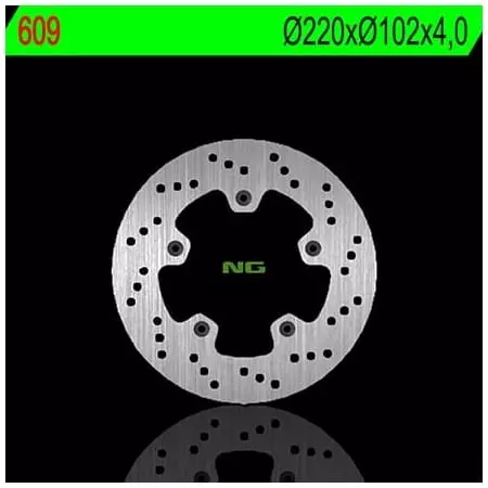 Disque de Frein Arrière Droit NG 609 Rond Fixe