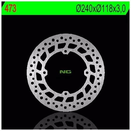 Disque de Frein Avant Gauche NG 473 Rond Fixe Honda - Freinage NG BRAKE