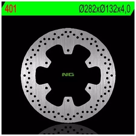 Disque de Frein Avant Droit NG 401 Rond Fixe - Freinage NG BRAKE