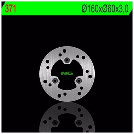 Disque de Frein Avant Gauche NG 371 Rond Fixe Daelim Message 50
