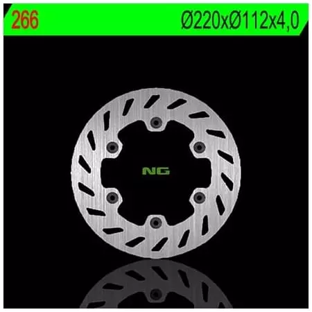 Disque de Frein Arrière Gauche NG 266 Rond Fixe Husqvarna