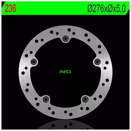 Disque de Frein Arrière NG 236 Rond Fixe BMW - Freinage NG BRAKE