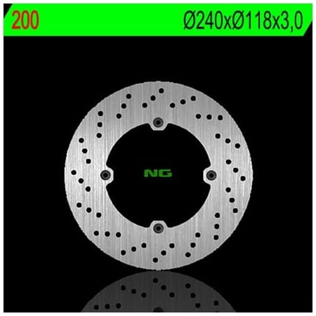Disque de Frein Avant Gauche NG 200 Rond Fixe Honda - Freinage NG BRAKE