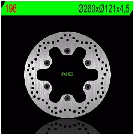 Disque de Frein Avant Gauche NG 196 Rond Fixe Suzuki Burgman - Freinage NG BRAKE