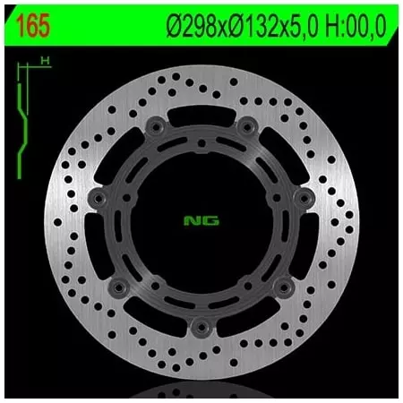 Disque de Frein Avant NG 165 Rond Flottant Yamaha - Freinage NG BRAKE