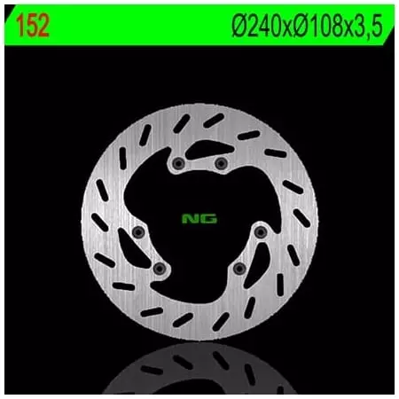 Disque de Frein Avant Gauche NG 152 Rond Fixe