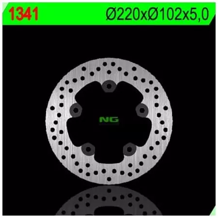 Disque de Frein Arrière NG 1341 Rond Fixe Aprilia - Freinage NG BRAKE