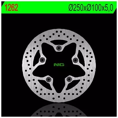 Disque de Frein Arrière NG 1262 Rond Fixe Kawasaki - Freinage NG BRAKE