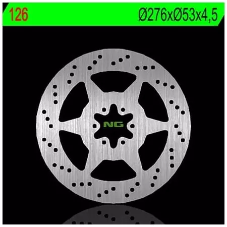 Disque de Frein Arrière Gauche NG 126 Rond Fixe Honda NTV650 Revere