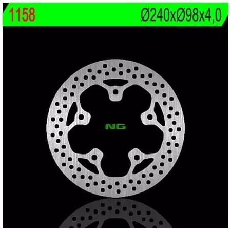 Disque de Frein Avant Gauche NG 1158 Rond Fixe - Freinage NG BRAKE