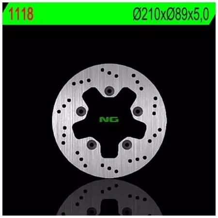 Disque de Frein Arrière Gauche NG 1118 Rond Fixe Suzuki Burgman - Freinage NG BRAKE