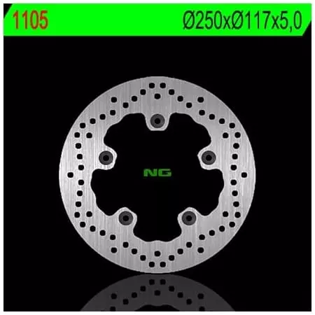 Disque de Frein Arrière Gauche NG 1105 Rond Fixe - Freinage NG BRAKE