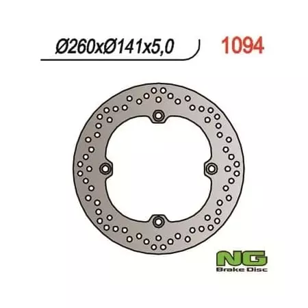 Disque de Frein Arrière NG Suzuki DL650 V-Strom '04-06, DL1000 V-Strom '03-07 - Freinage NG BRAKE