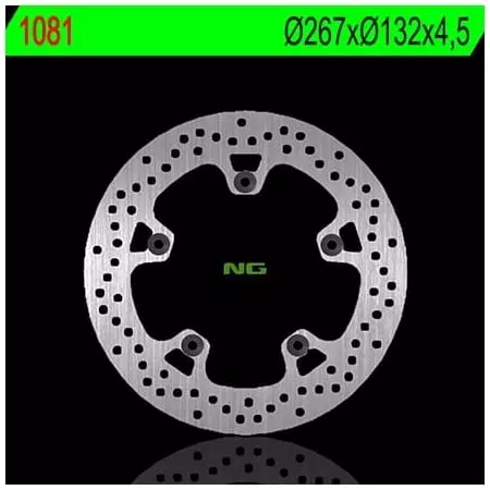 Disque de Frein Avant NG 1081 Rond Fixe - Freinage NG BRAKE