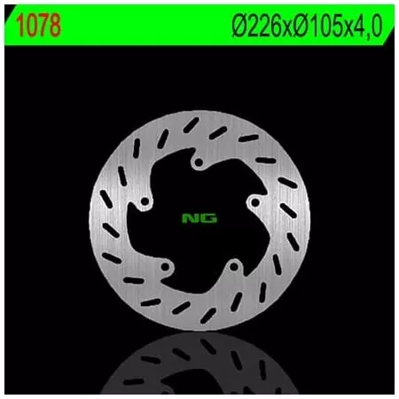 Disque de Frein Avant Gauche NG 1078 Rond Fixe Peugeot - Freinage NG BRAKE
