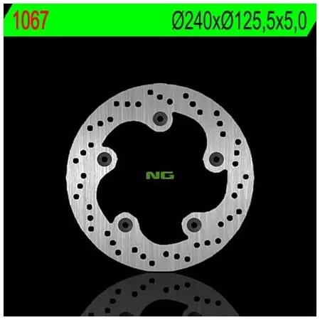 Disque de Frein Arrière Droit NG 1067 Rond Fixe Kymco X-Citing