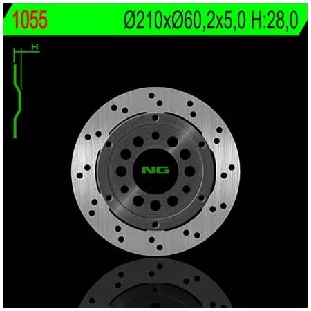 Disque de Frein Arrière Gauche NG 1055 Rond Fixe Suzuki - Freinage NG BRAKE