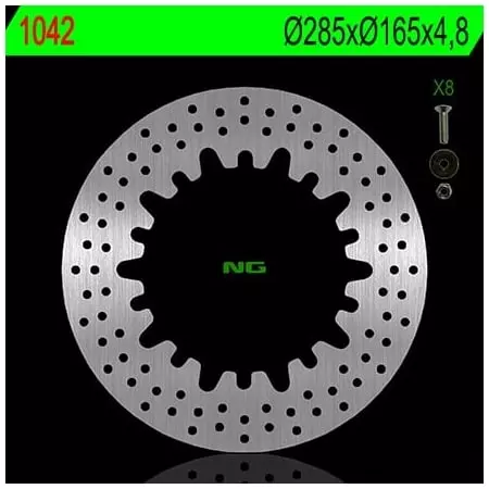 Disque De Frein Avant Arrière NG 1042 Rond Fixe BMW - Freinage NG BRAKE