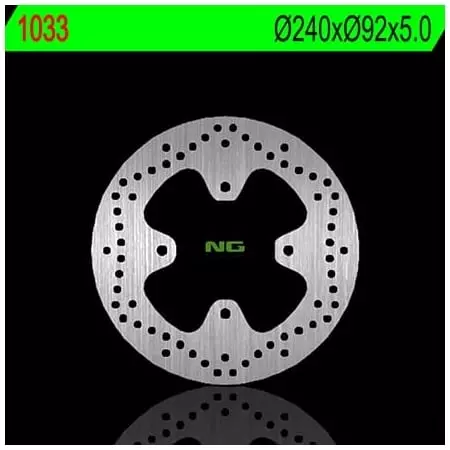 Disque de Frein Arrière Droit NG 1033 Rond Fixe - Freinage NG BRAKE