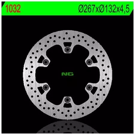 Disque De Frein Arrière Gauche NG 1032 Rond Fixe Yamaha T-Max 500 - Freinage NG BRAKE