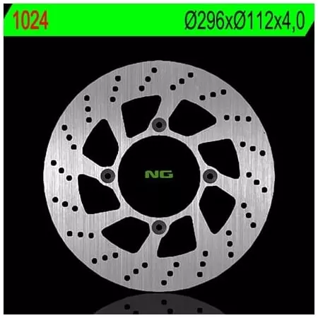 Disque de Frein Avant Gauche NG 1024 Rond Fixe Honda FMX650 - Freinage NG BRAKE