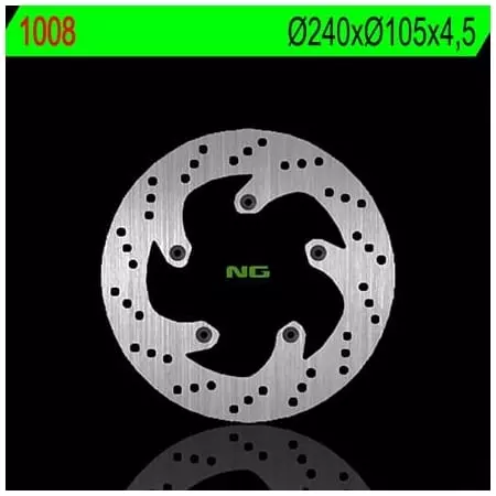 Disque de Frein Avant Gauche NG 1008 Rond Fixe Aprilia