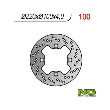 Disque De Frein Arrière NG 100 Rond Fixe - Freinage NG BRAKE