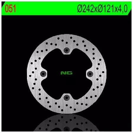 Disque de Frein Avant Droit NG 051 Rond Fixe Suzuki DR600 - Freinage NG BRAKE