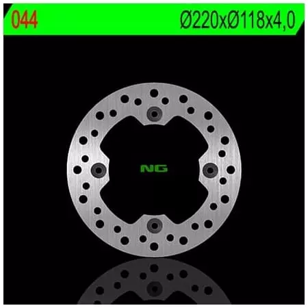 Disque de Frein Arrière Droit NG 044 Rond Fixe - Freinage NG BRAKE