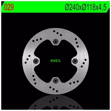 Disque de Frein Arrière NG 029 Rond Fixe - Freinage NG BRAKE