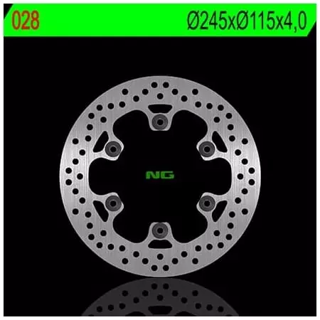 Disque De Frein Droit NG 028 Rond Fixe - Freinage NG BRAKE